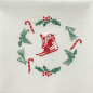 Preview: Paviot napkin Père Noel white, with Motiv christmas tree, detail